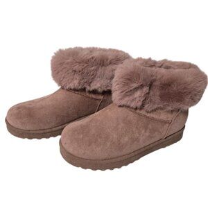 SO Women Coatimundi Mauve Faux-Fur Cuff Winter Boots (Size US: 8) New in Box